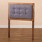 Baxton Studio Sarine Mid-Century Modern Dark Grey Fabric and Walnut Brown Finished Wood Twin Size Headboard 181-11164-Zoro - alternate 2